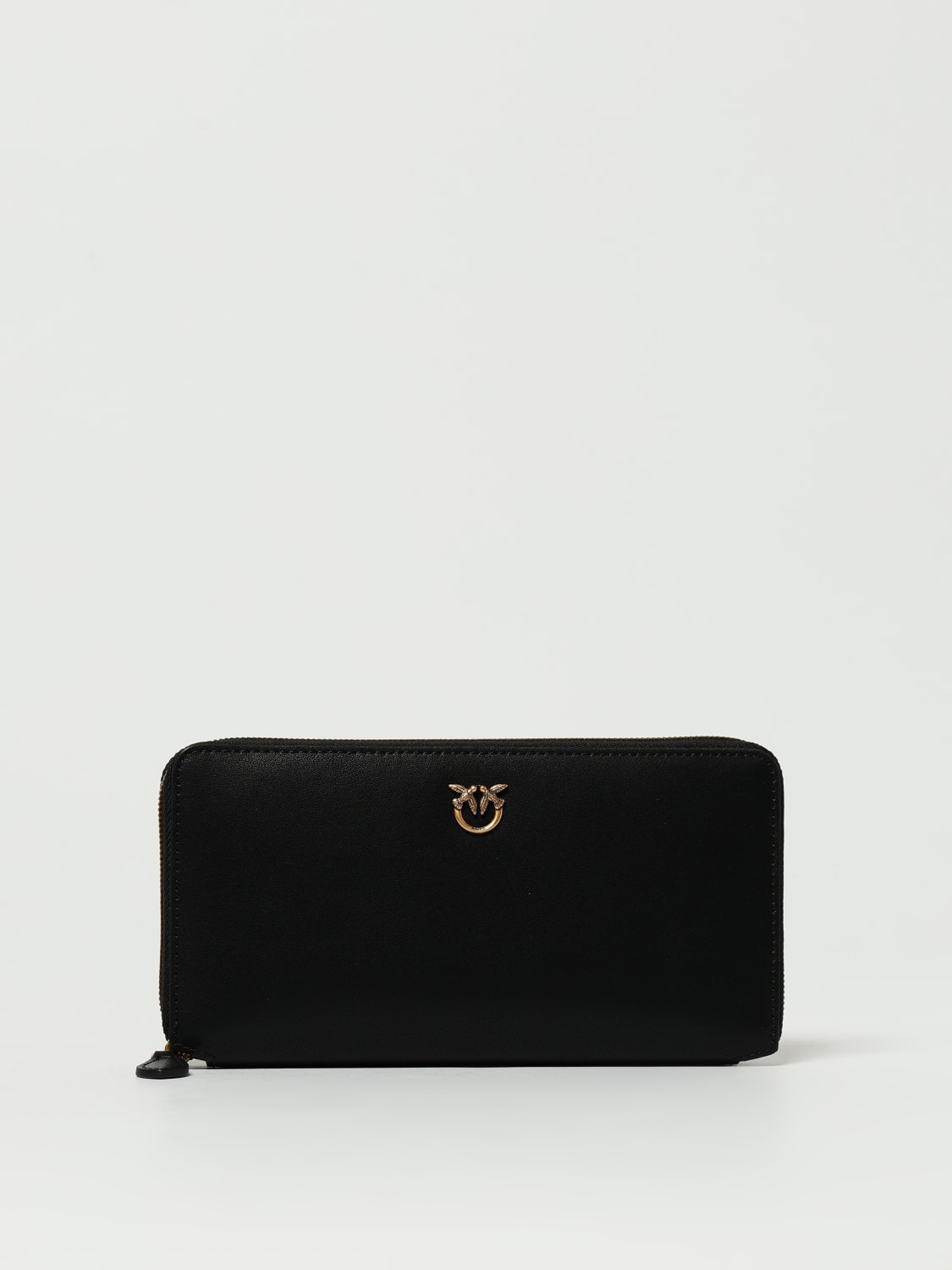 PINKO PORTAFOGLIO: Portafoglio continental in pelle Pinko, Nero - Img 1