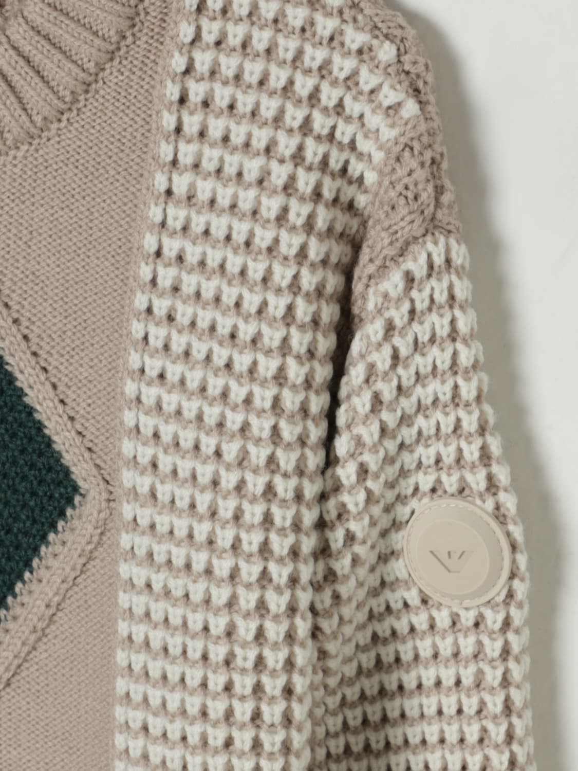 EMPORIO ARMANI SWEATER: Sweater kids Emporio Armani, Ecru - Img 3