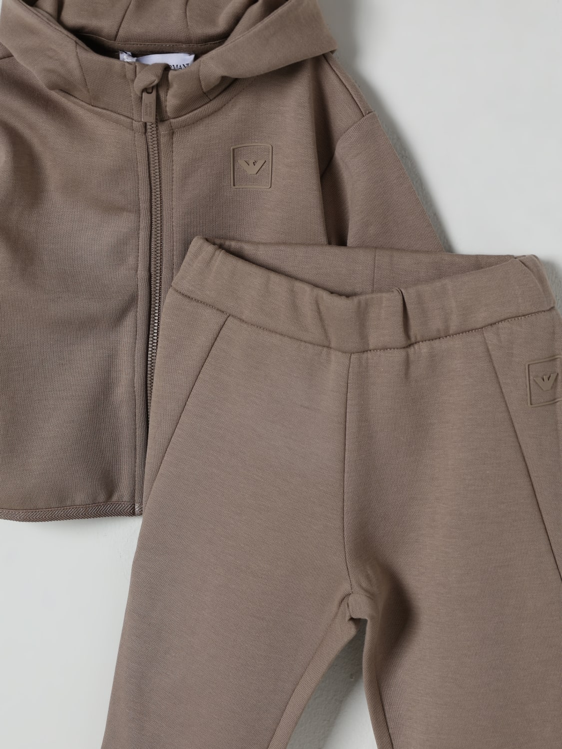 EMPORIO ARMANI JUMPSUIT: Tracksuits kids Emporio Armani, Ecru - Img 3