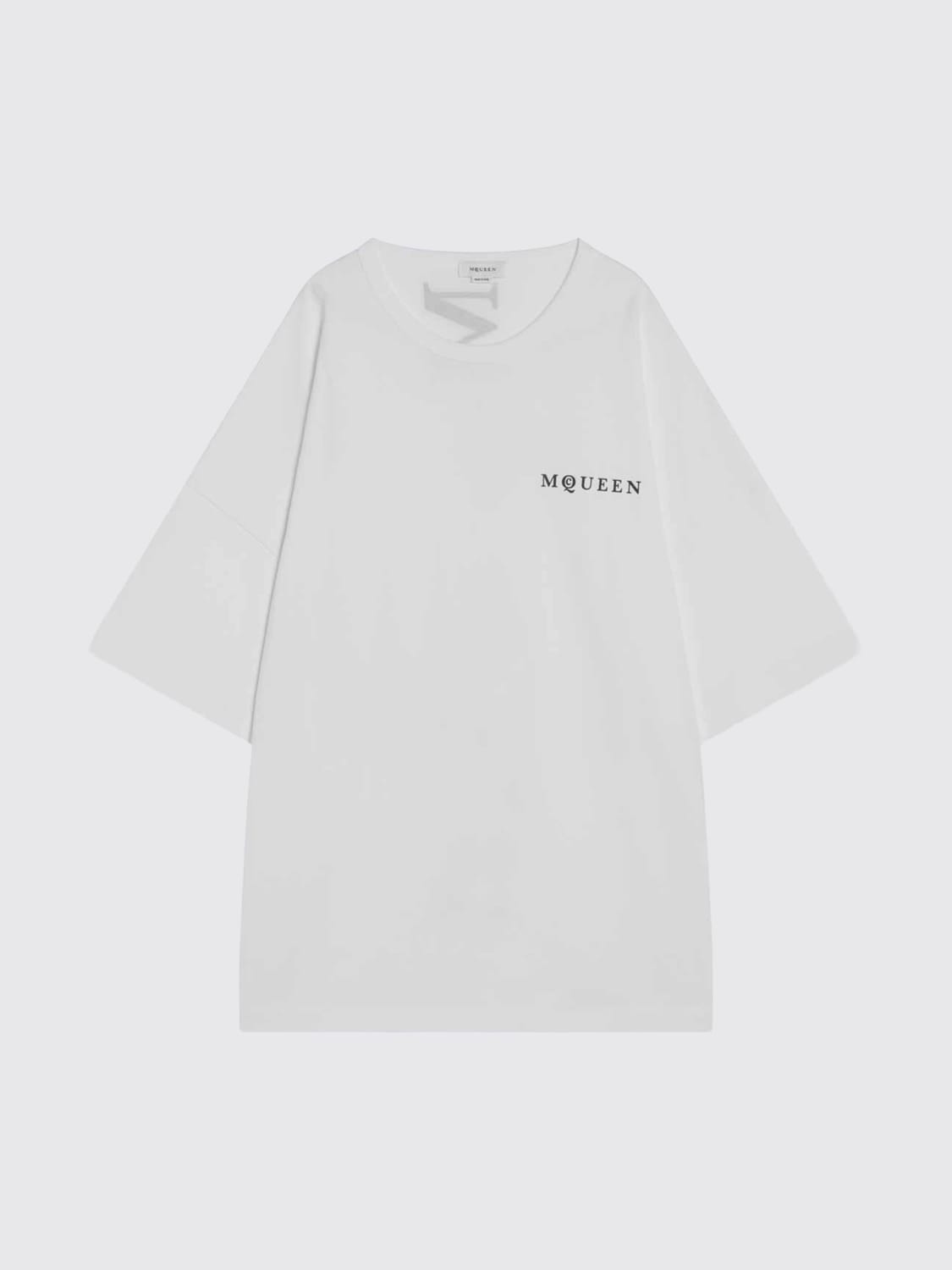 MCQUEEN T-SHIRT: T-shirt men McQueen, White - Img 1