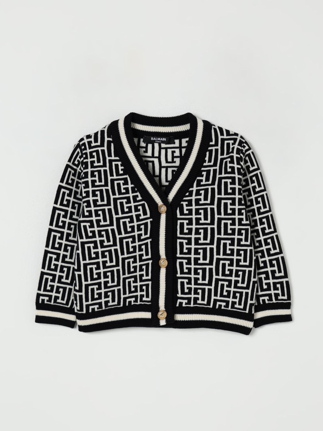 BALMAIN PULLOVER: Pullover kinder Balmain, Ivory - Img 1