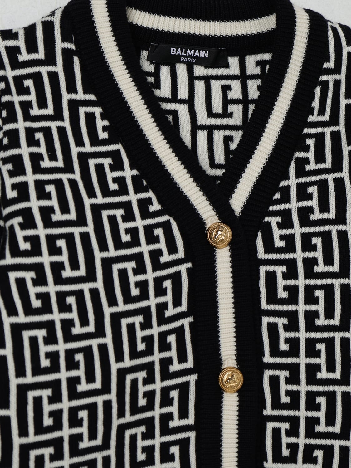 BALMAIN PULLOVER: Pullover kinder Balmain, Ivory - Img 3