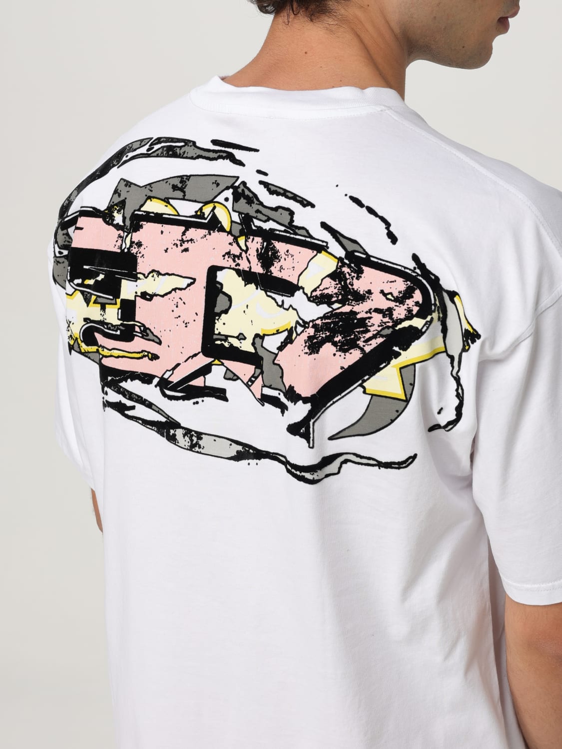 DIESEL T-SHIRT: T-shirt men Diesel, White - Img 3