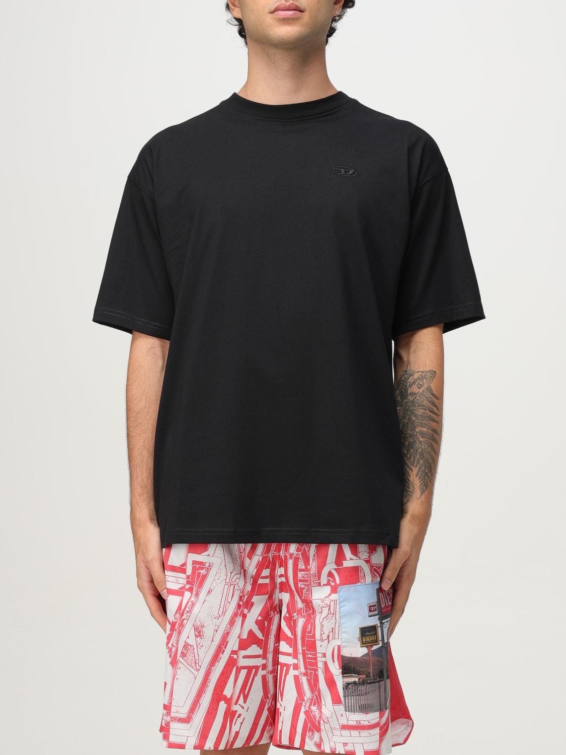 DIESEL T-SHIRT: T-shirt men Diesel, Black - Img 1
