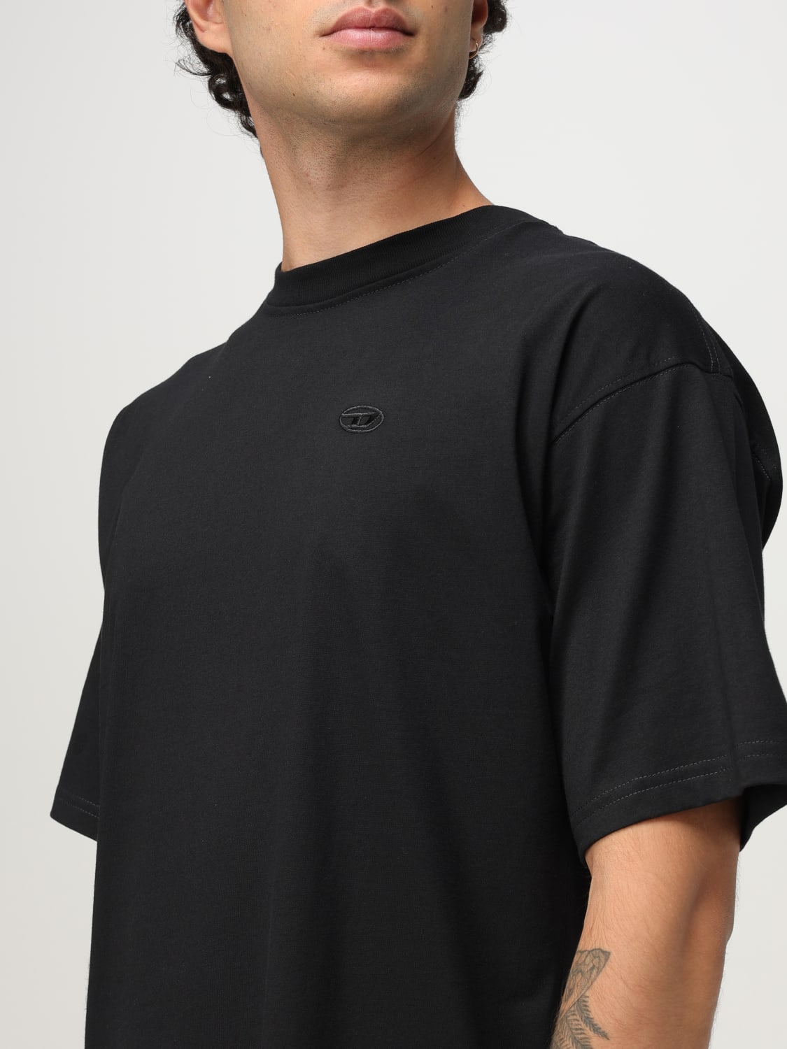 DIESEL T-SHIRT: T-shirt men Diesel, Black - Img 3