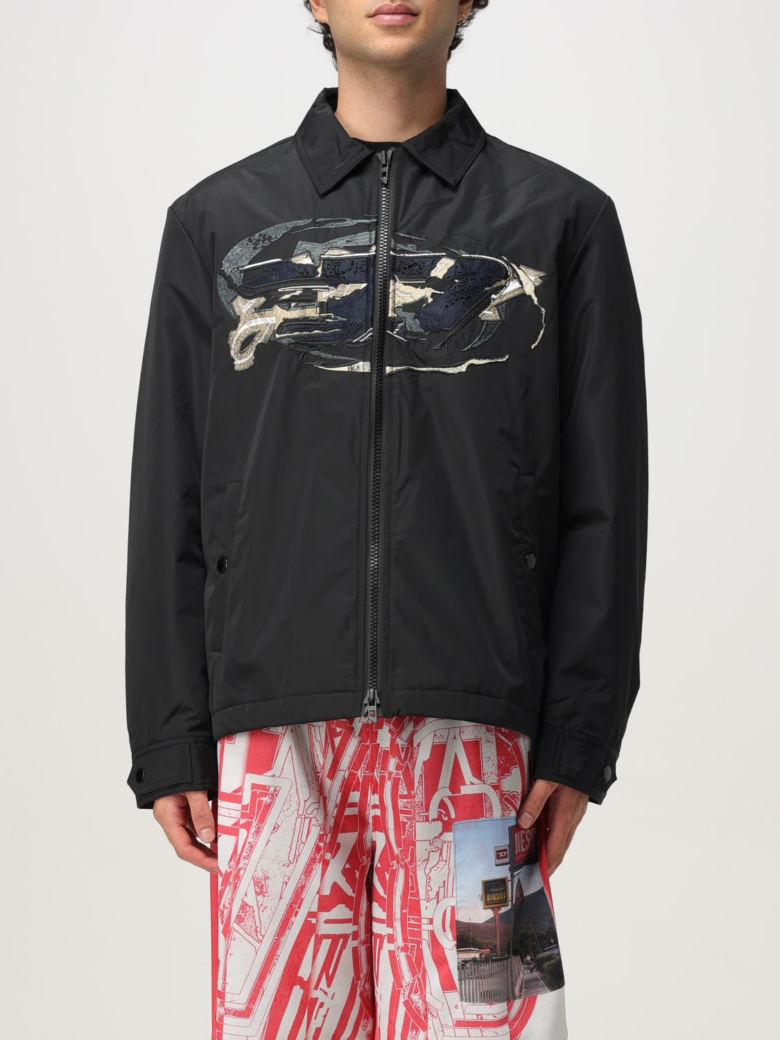 DIESEL JACKET: Jacket men Diesel, Black - Img 1