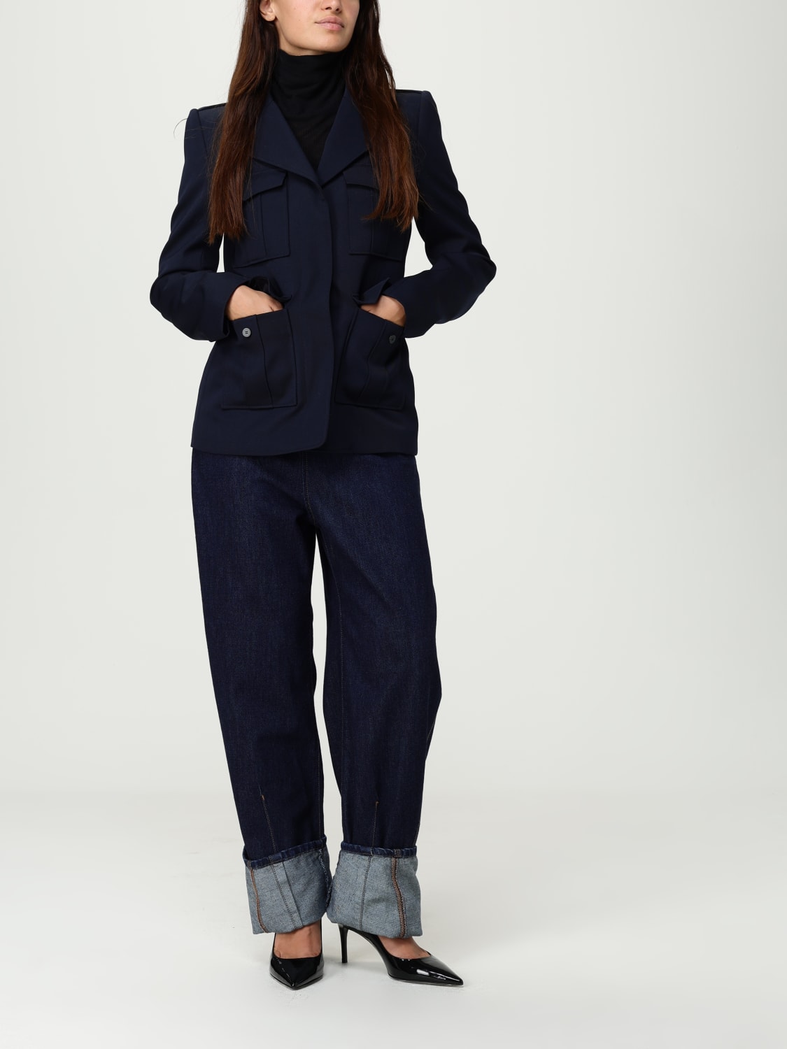 MCQUEEN VESTE: Veste femme McQueen, Bleu - Img 2