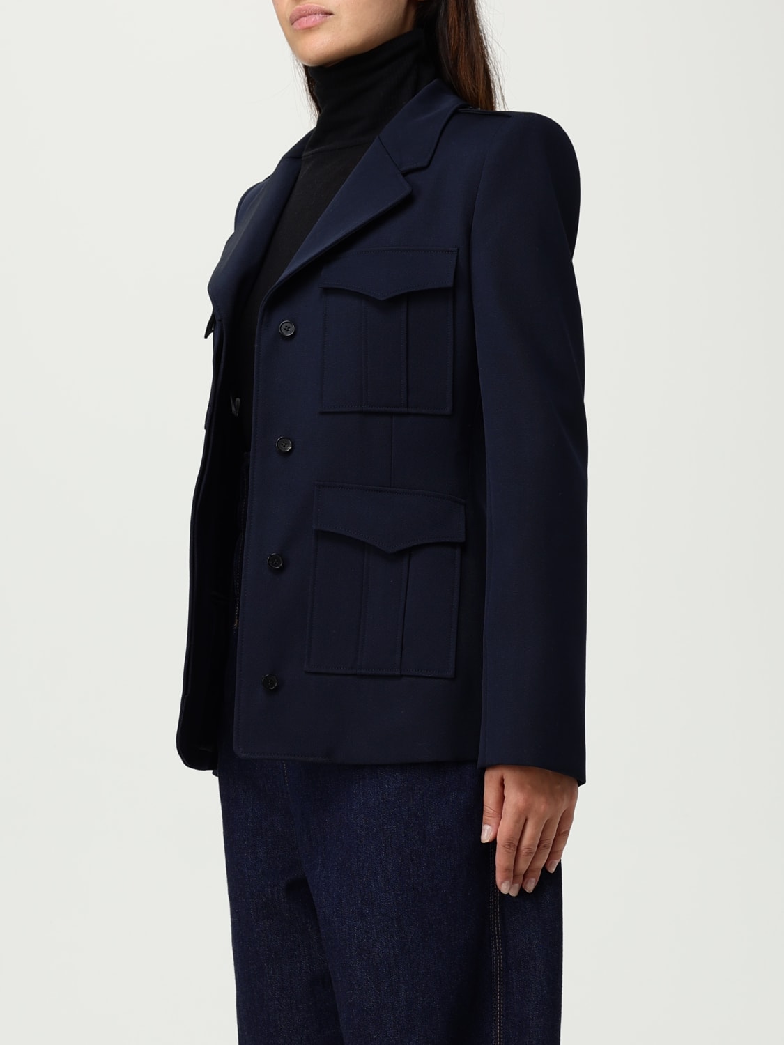 MCQUEEN VESTE: Veste femme McQueen, Bleu - Img 4