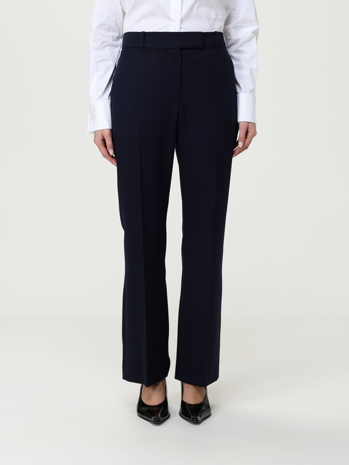 MCQUEEN PANTS: Pants woman McQueen, Blue - Img 1