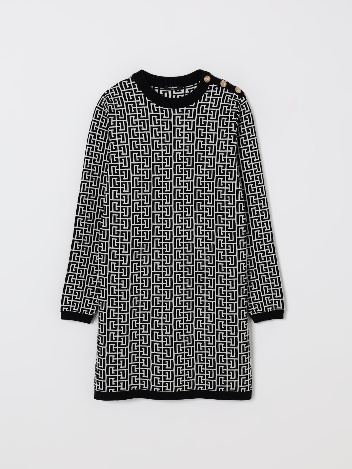 BALMAIN DRESS: Dress kids Balmain, Ivory - Img 1