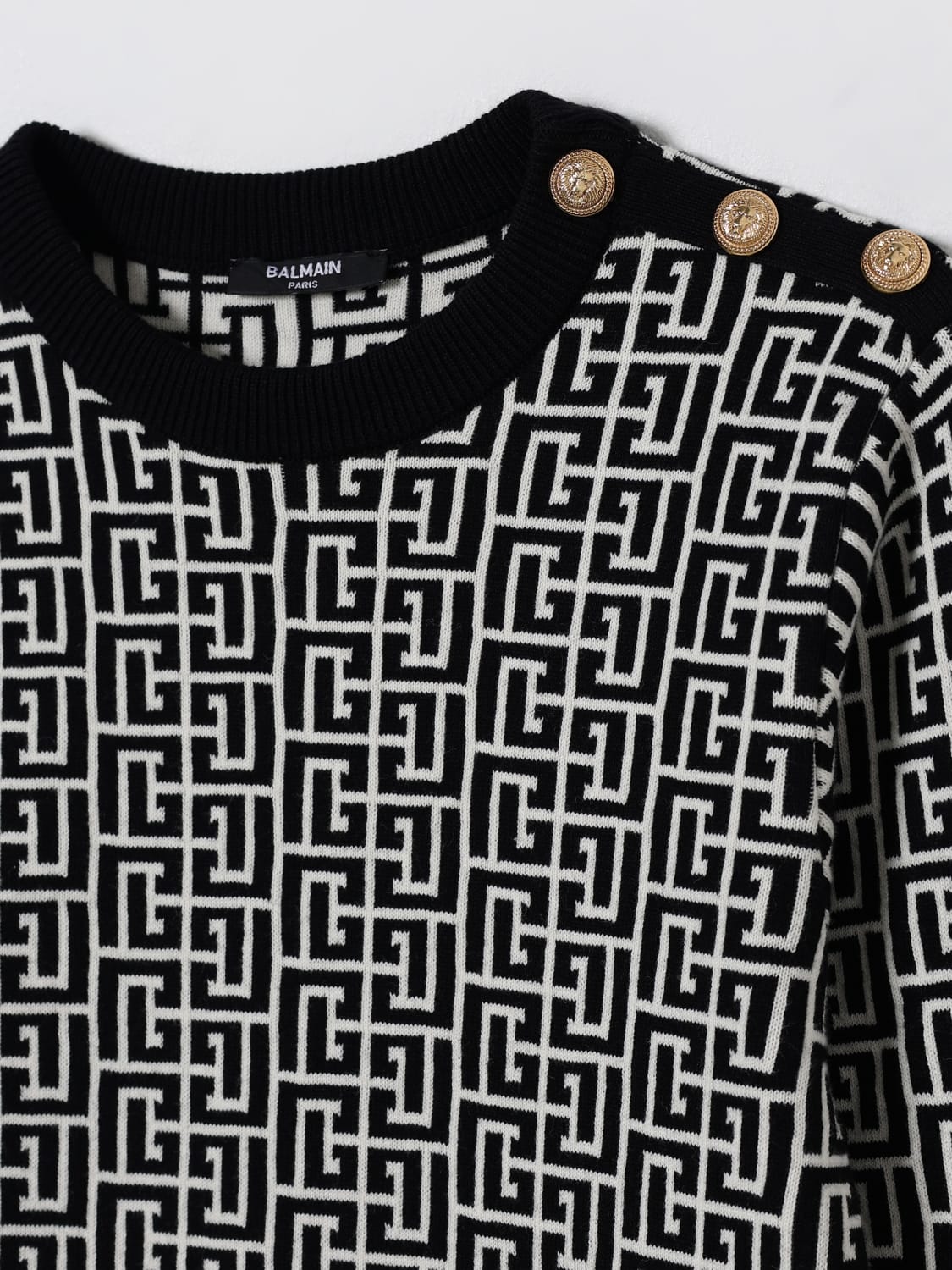 BALMAIN DRESS: Dress kids Balmain, Ivory - Img 3