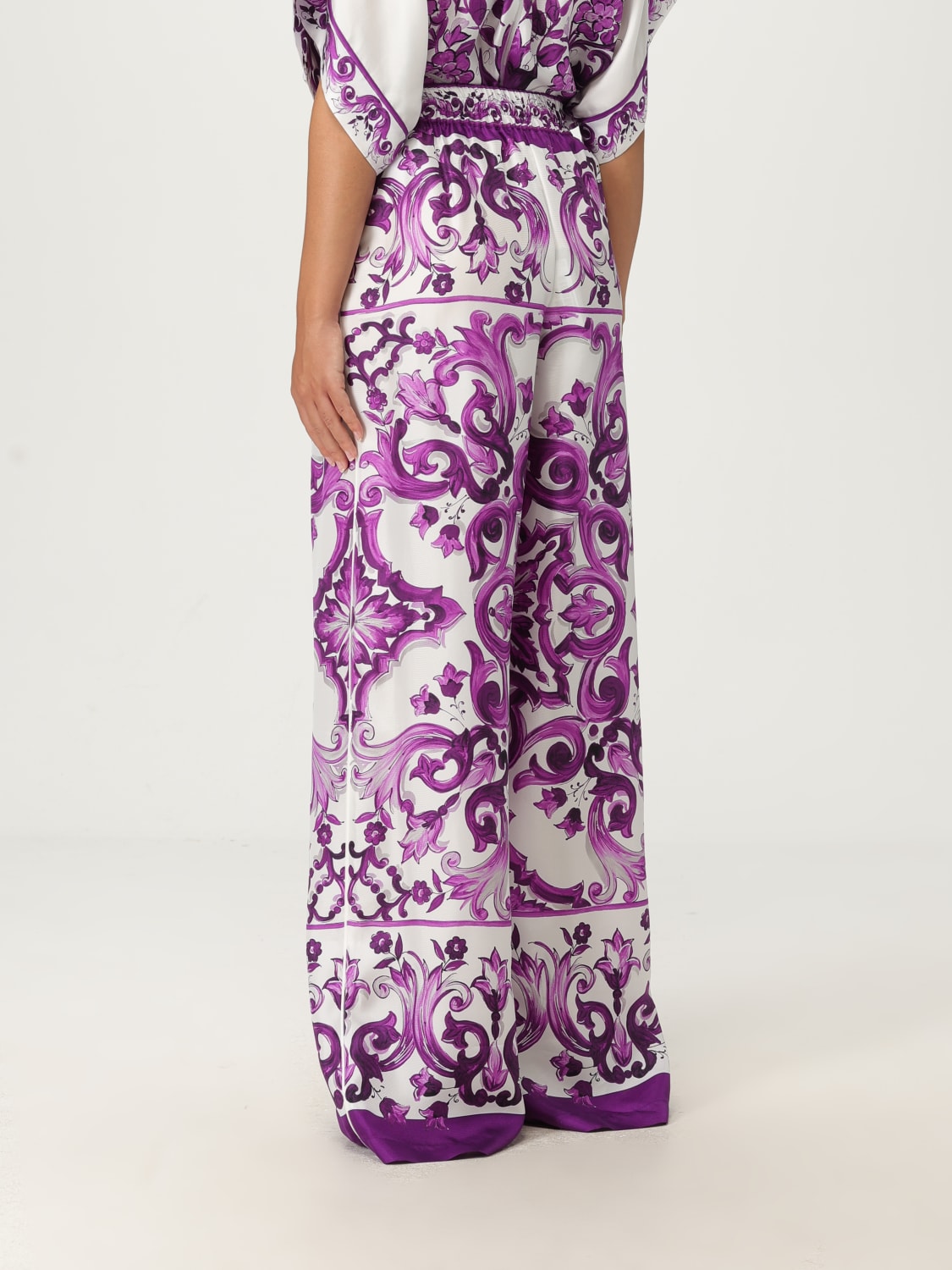 DOLCE & GABBANA PANTALON: Pantalon femme Dolce & Gabbana, Violet - Img 3