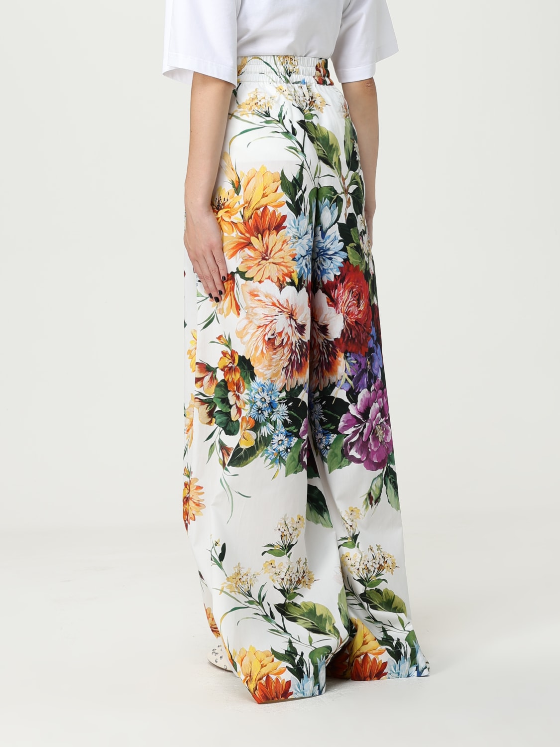 DOLCE & GABBANA PANTALON: Pantalon femme Dolce & Gabbana, Blanc - Img 3