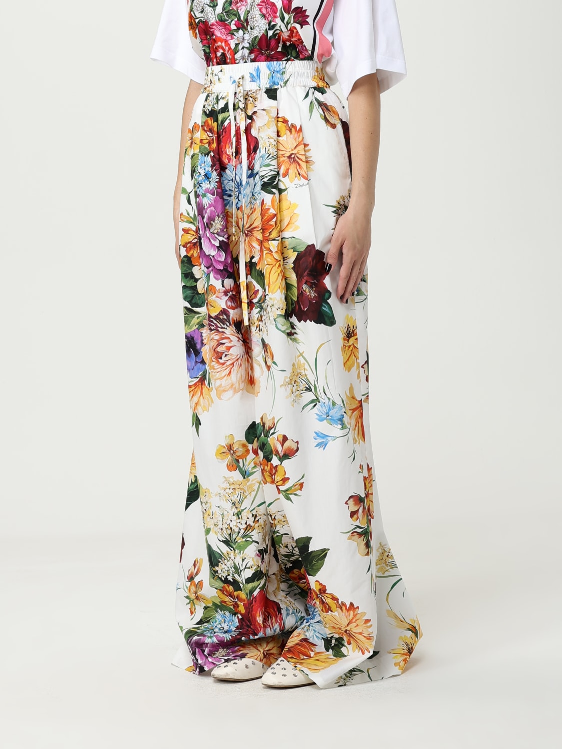 DOLCE & GABBANA PANTALON: Pantalon femme Dolce & Gabbana, Blanc - Img 4