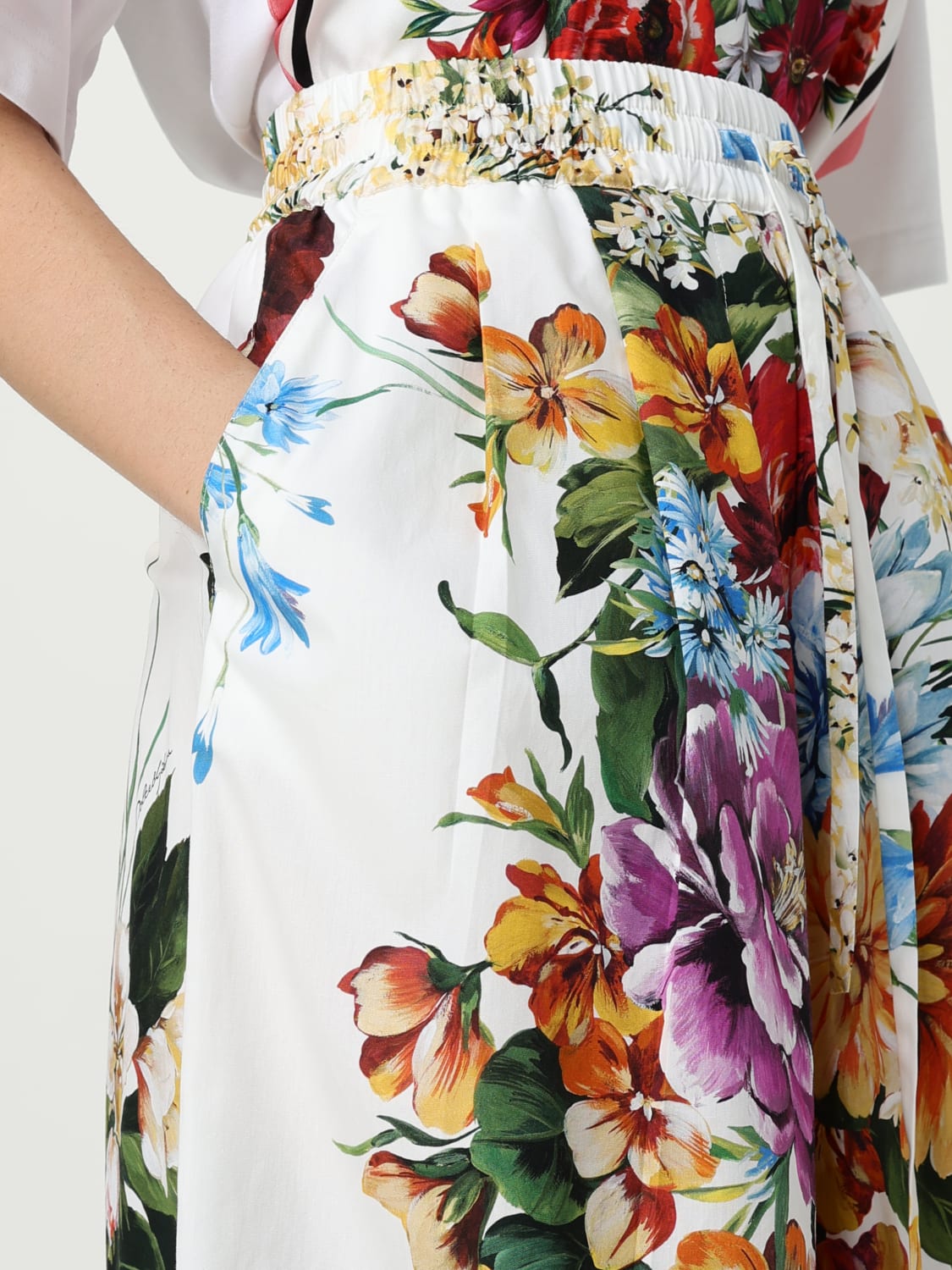 DOLCE & GABBANA PANTALON: Pantalon femme Dolce & Gabbana, Blanc - Img 5