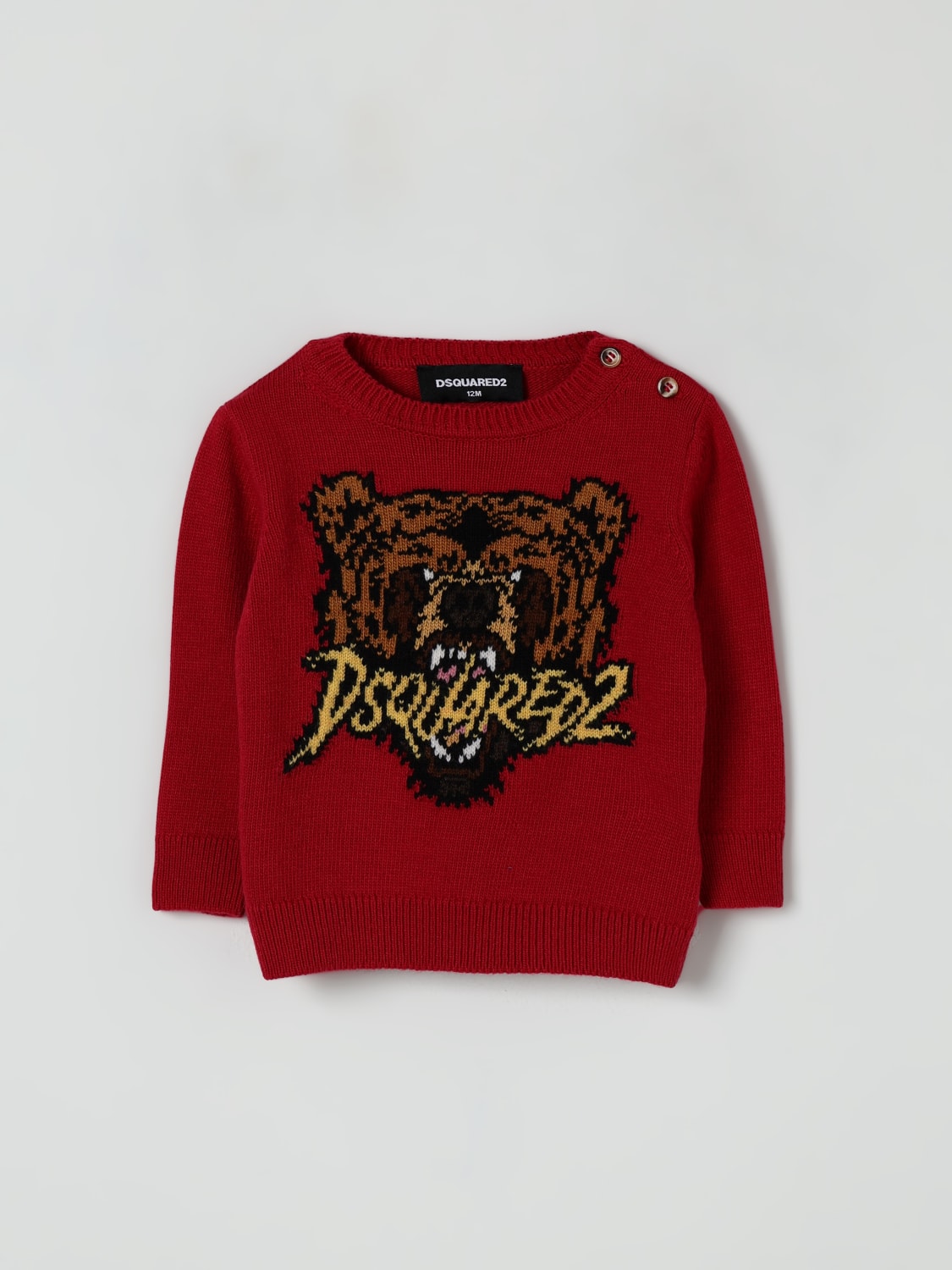 DSQUARED2 PULLOVER: Pullover kinder Dsquared2, Rot - Img 1