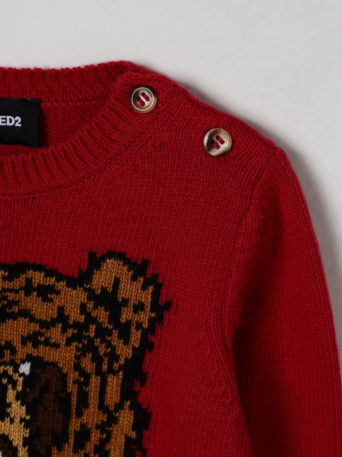 DSQUARED2 PULLOVER: Pullover kinder Dsquared2, Rot - Img 3