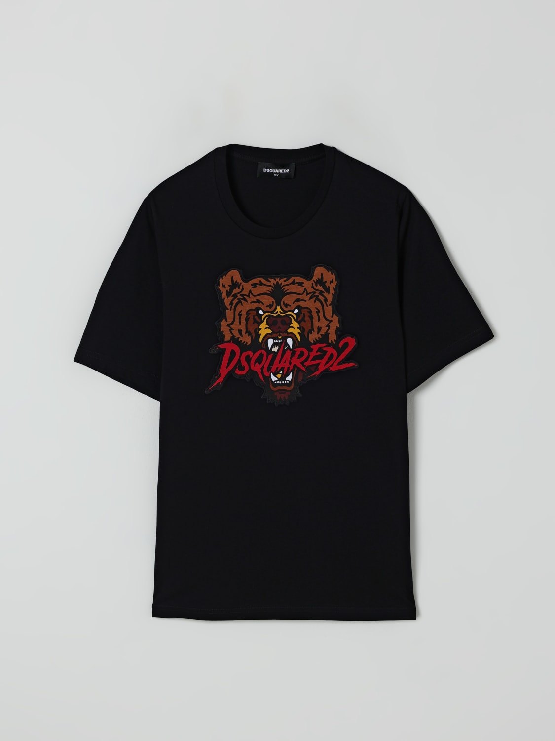 DSQUARED2 CAMISETA: Camiseta niños Dsquared2, Negro - Img 1