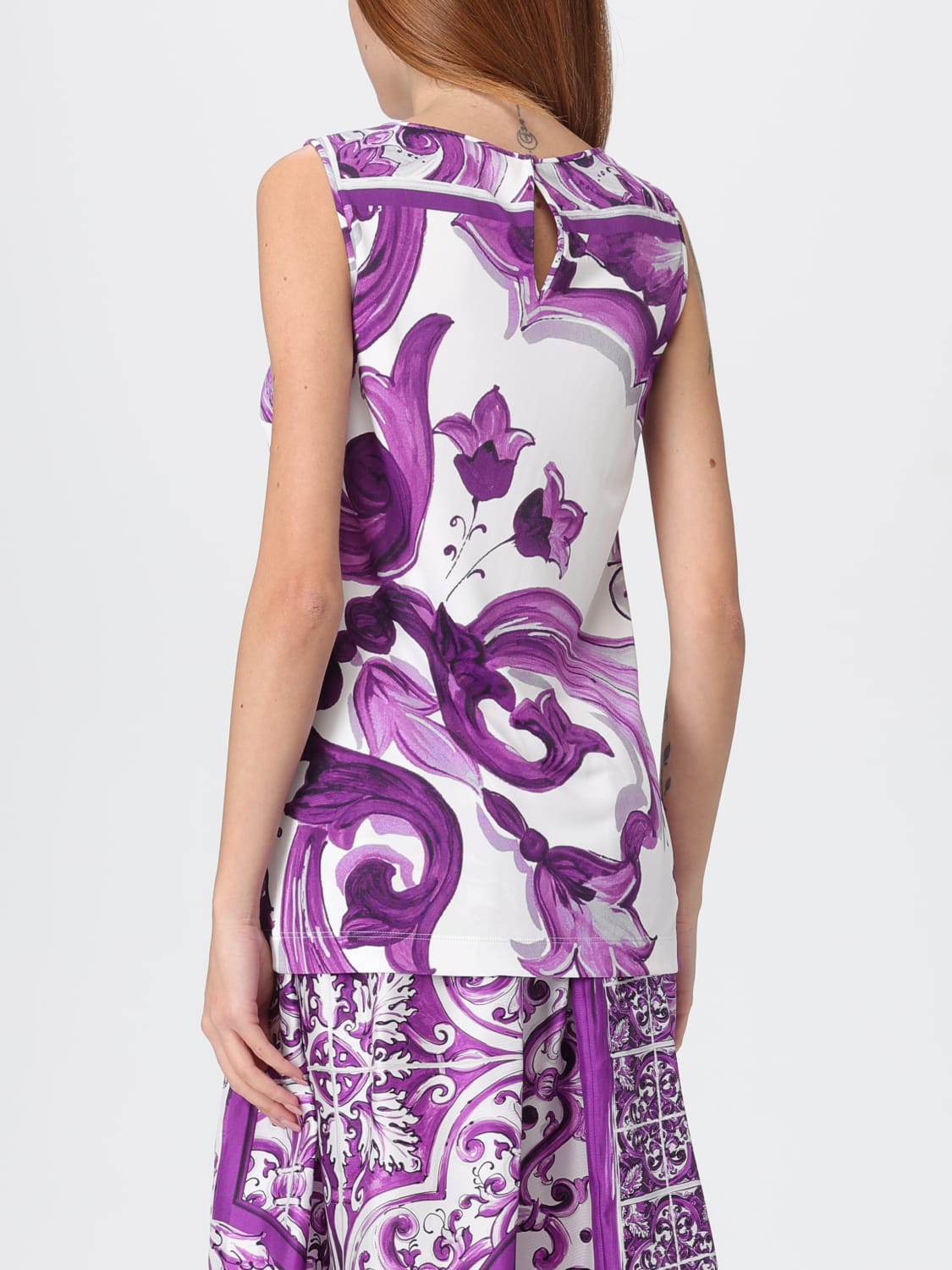 DOLCE & GABBANA TOP: Top woman Dolce & Gabbana, Violet - Img 3