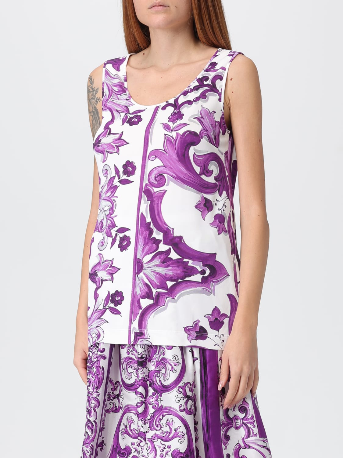 DOLCE & GABBANA TOP: Top woman Dolce & Gabbana, Violet - Img 4