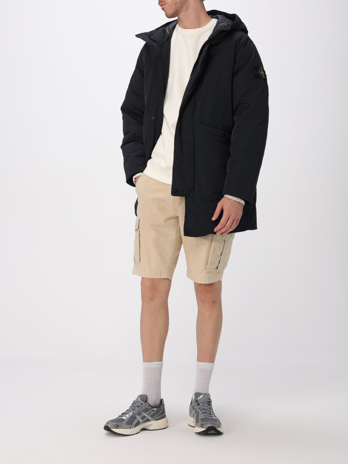 STONE ISLAND 外套: 大衣 男士 Stone Island, 黑色 - Img 2