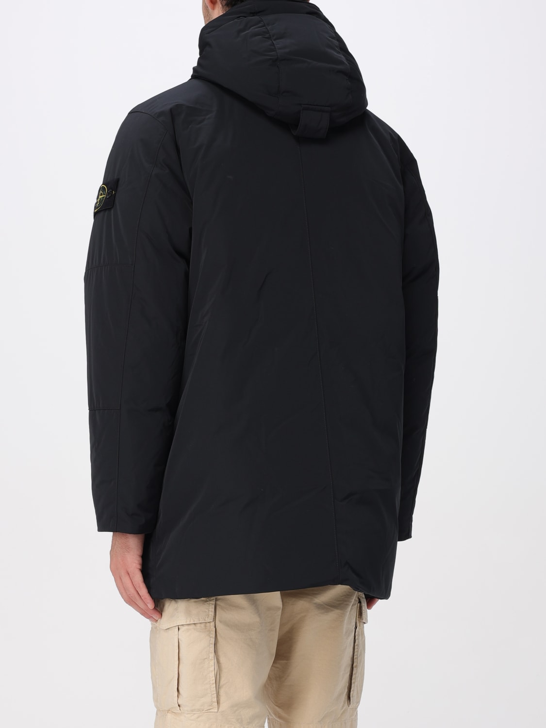 STONE ISLAND 外套: 大衣 男士 Stone Island, 黑色 - Img 3