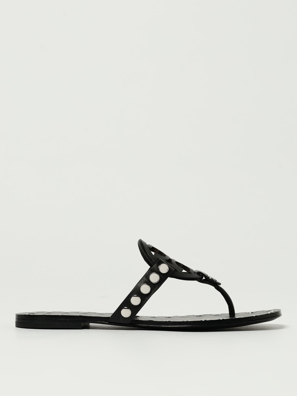 TORY BURCH HEELED SANDAL: Flat sandals woman Tory Burch, Black - Img 1