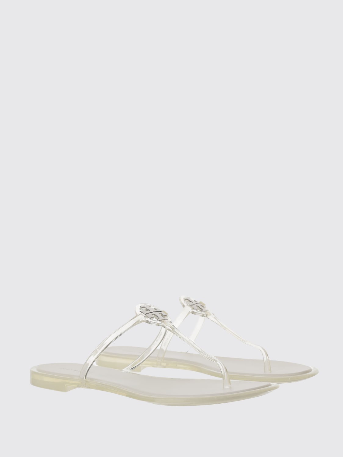 TORY BURCH HEELED SANDAL: Flat sandals woman Tory Burch, Grey - Img 2