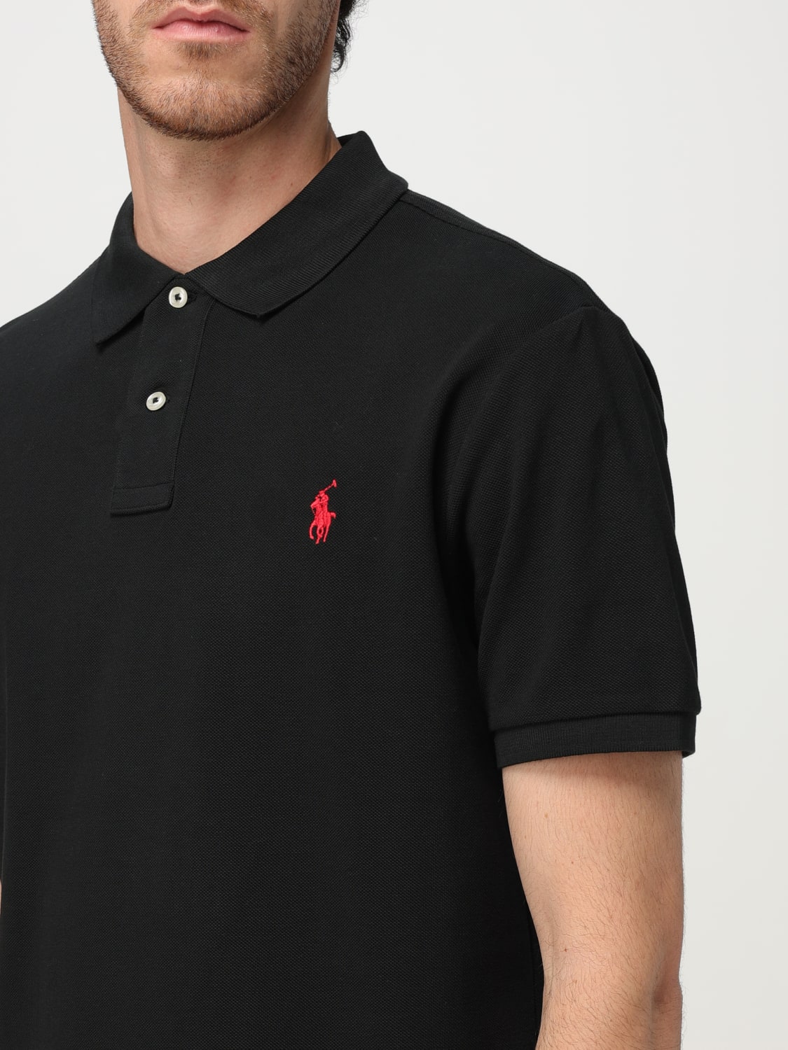 POLO RALPH LAUREN POLO SHIRT: Polo shirt men Polo Ralph Lauren, Black - Img 3