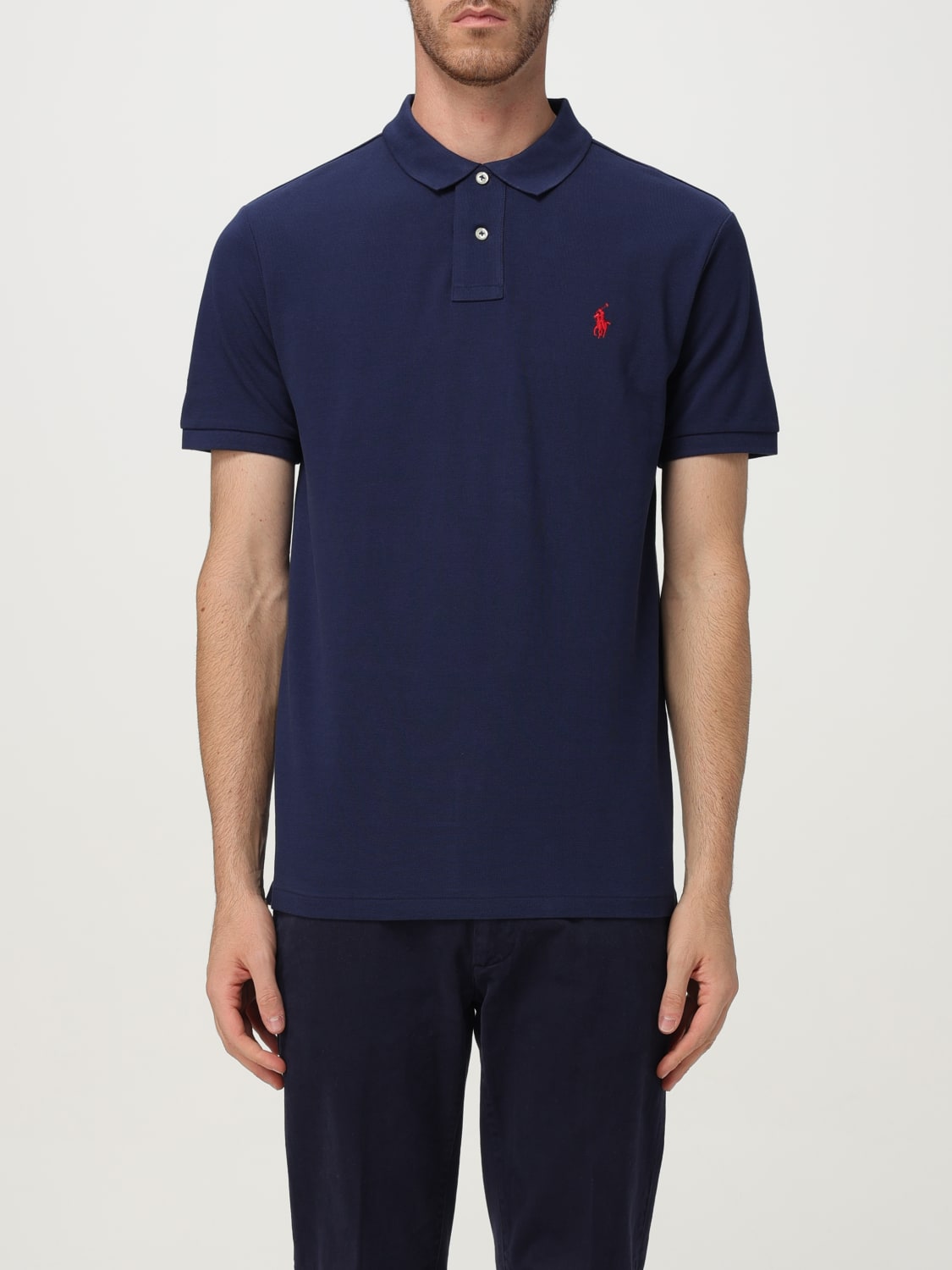 POLO RALPH LAUREN POLO SHIRT: Polo shirt men Polo Ralph Lauren, Blue - Img 1
