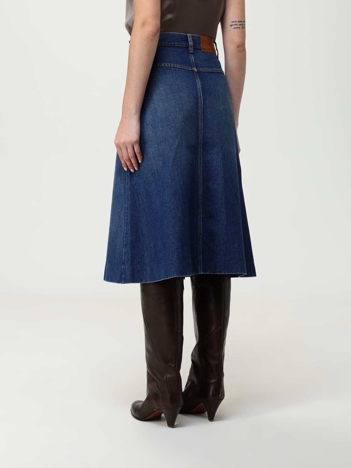 CHLOÉ JUPE: Jupe femme ChloÉ, Bleu - Img 3