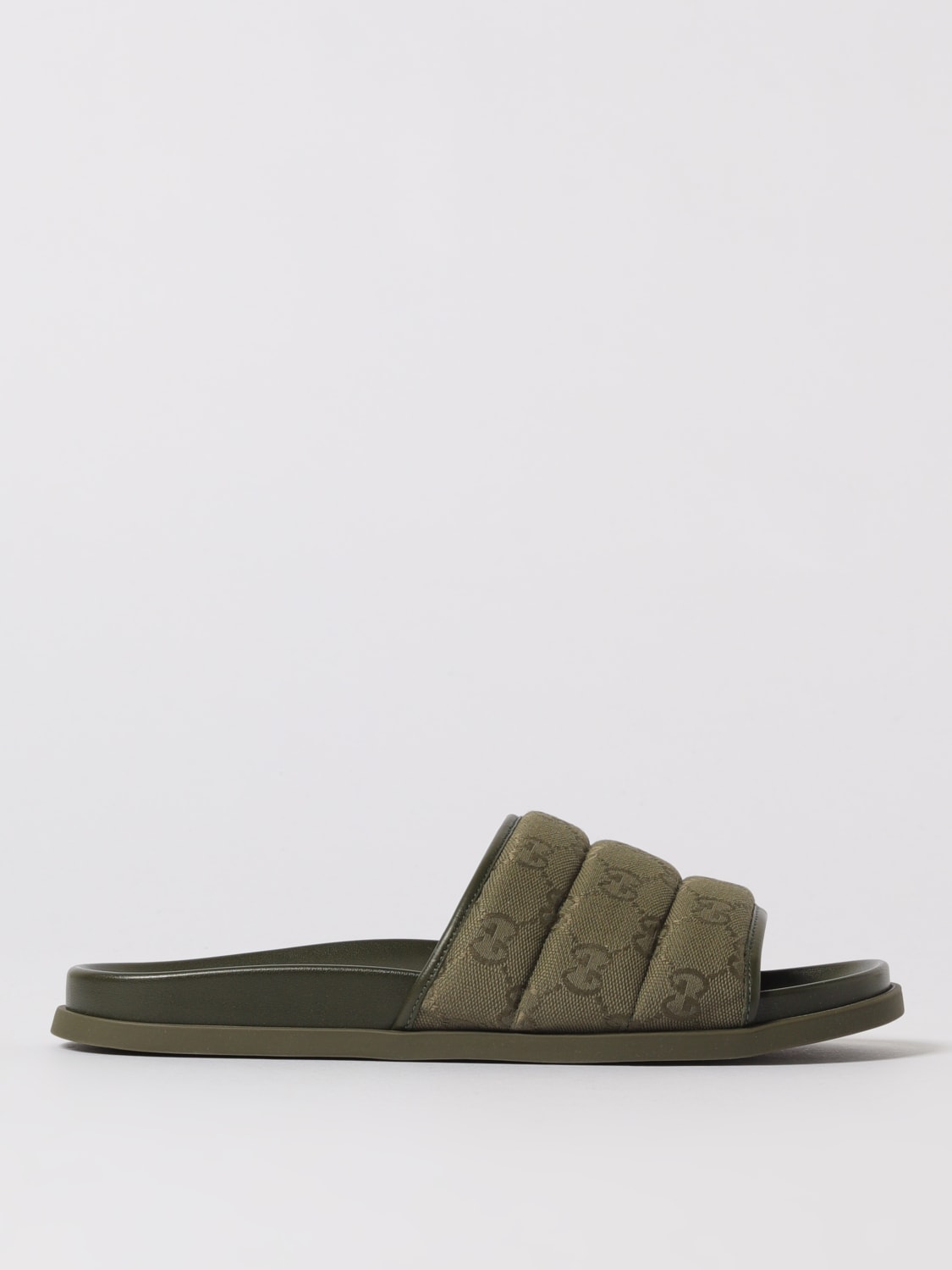 GUCCI SANDALS: Sandals men Gucci, Green - Img 1
