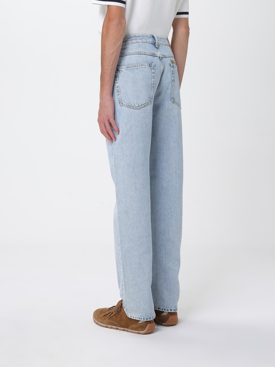 GUCCI JEANS: Jeans casual Gucci in denim , Azzurro - Img 3