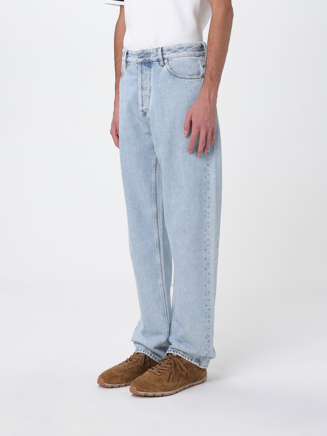 GUCCI JEANS: Jeans casual Gucci in denim , Azzurro - Img 4