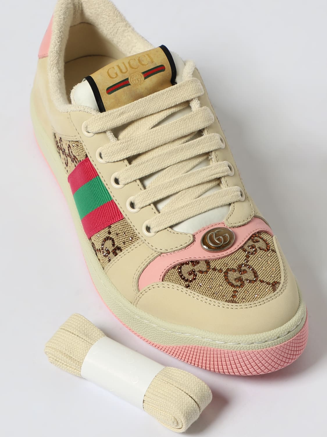 GUCCI SNEAKERS: Sneakers woman Gucci, Pink - Img 4