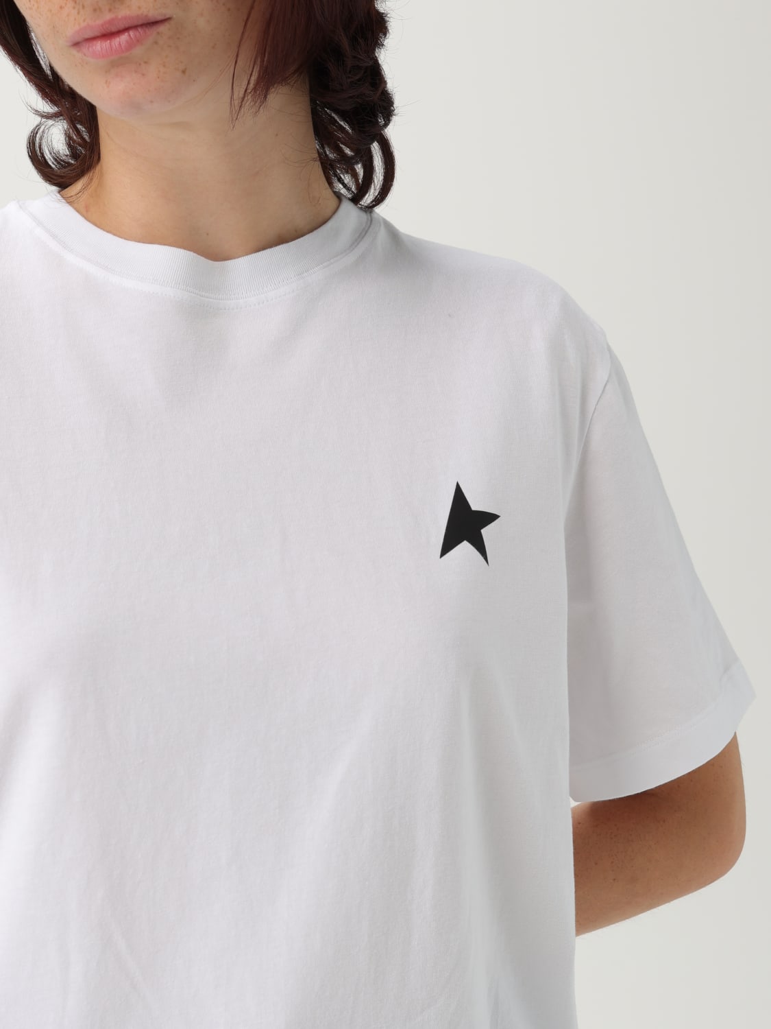 GOLDEN GOOSE T-SHIRT: T-shirt damen Golden Goose, Weiß - Img 4