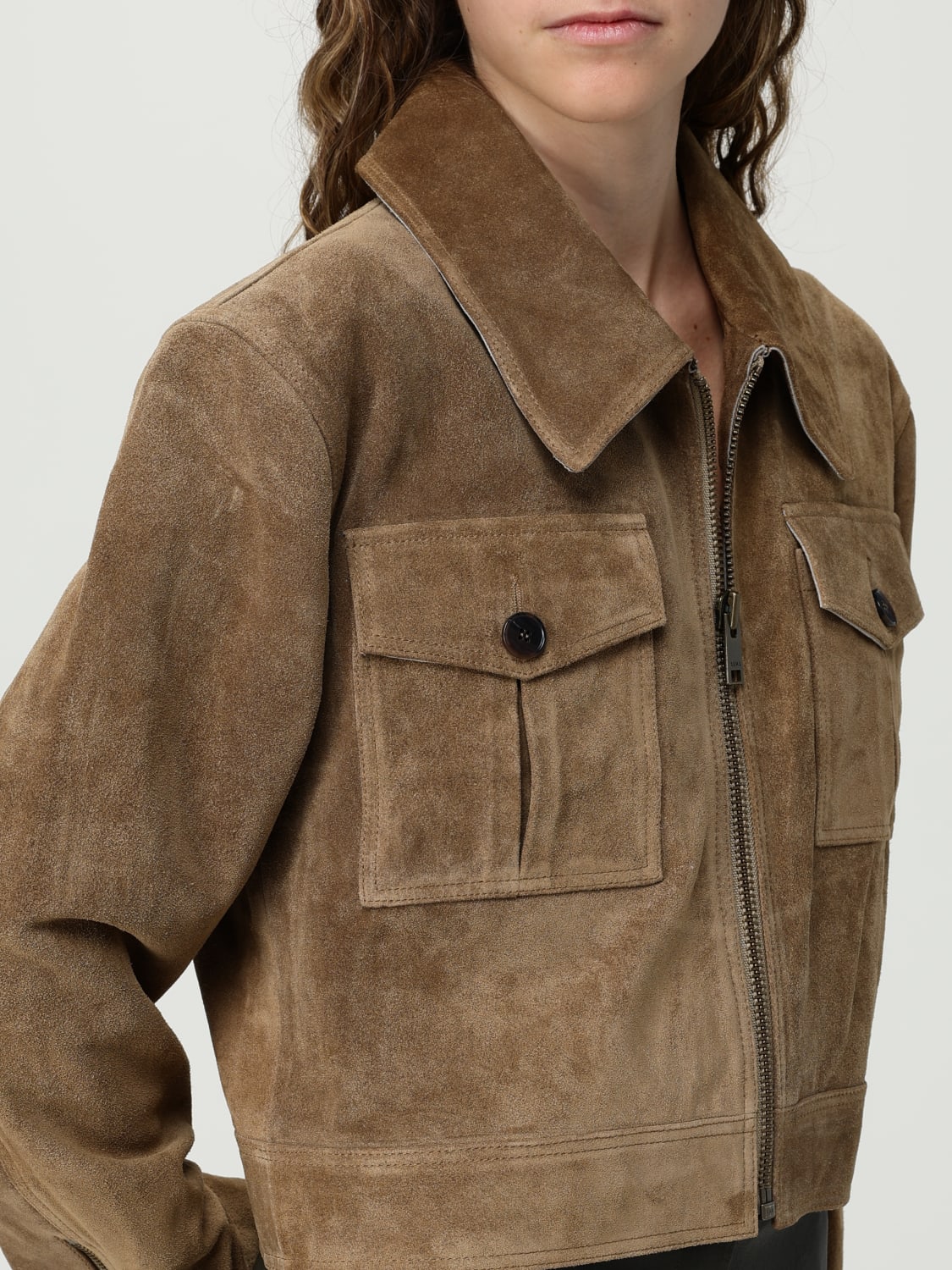 ARMA JACKET: Blazer woman Arma, Olive - Img 5