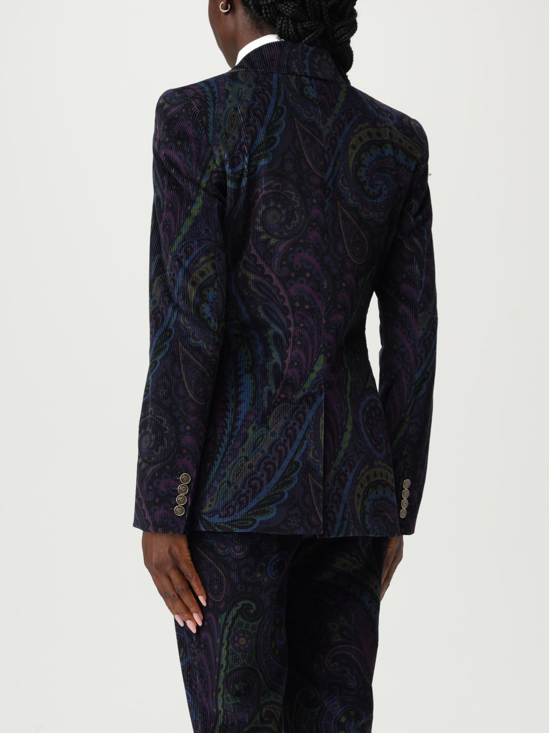 ETRO CHAQUETA: Americana mujer Etro, Azul Oscuro - Img 3