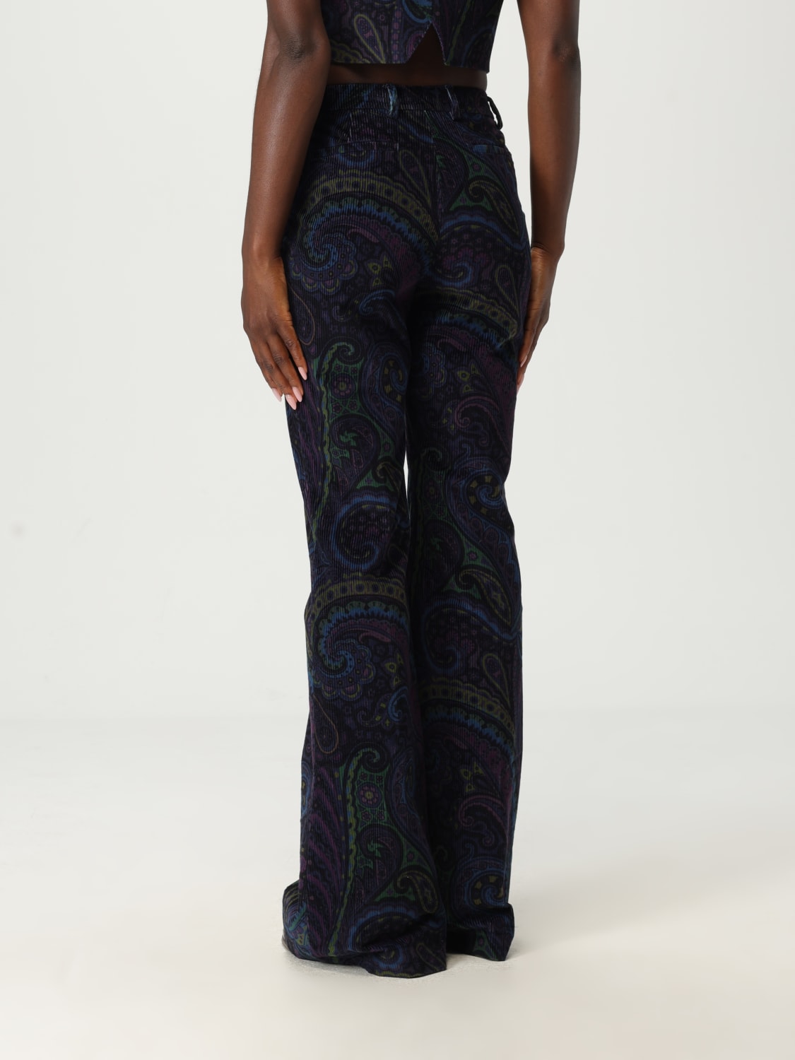 ETRO PANTS: Pants woman Etro, Blue - Img 3