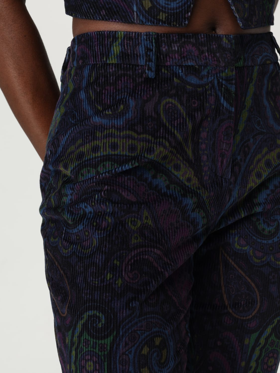 ETRO PANTS: Pants woman Etro, Blue - Img 5