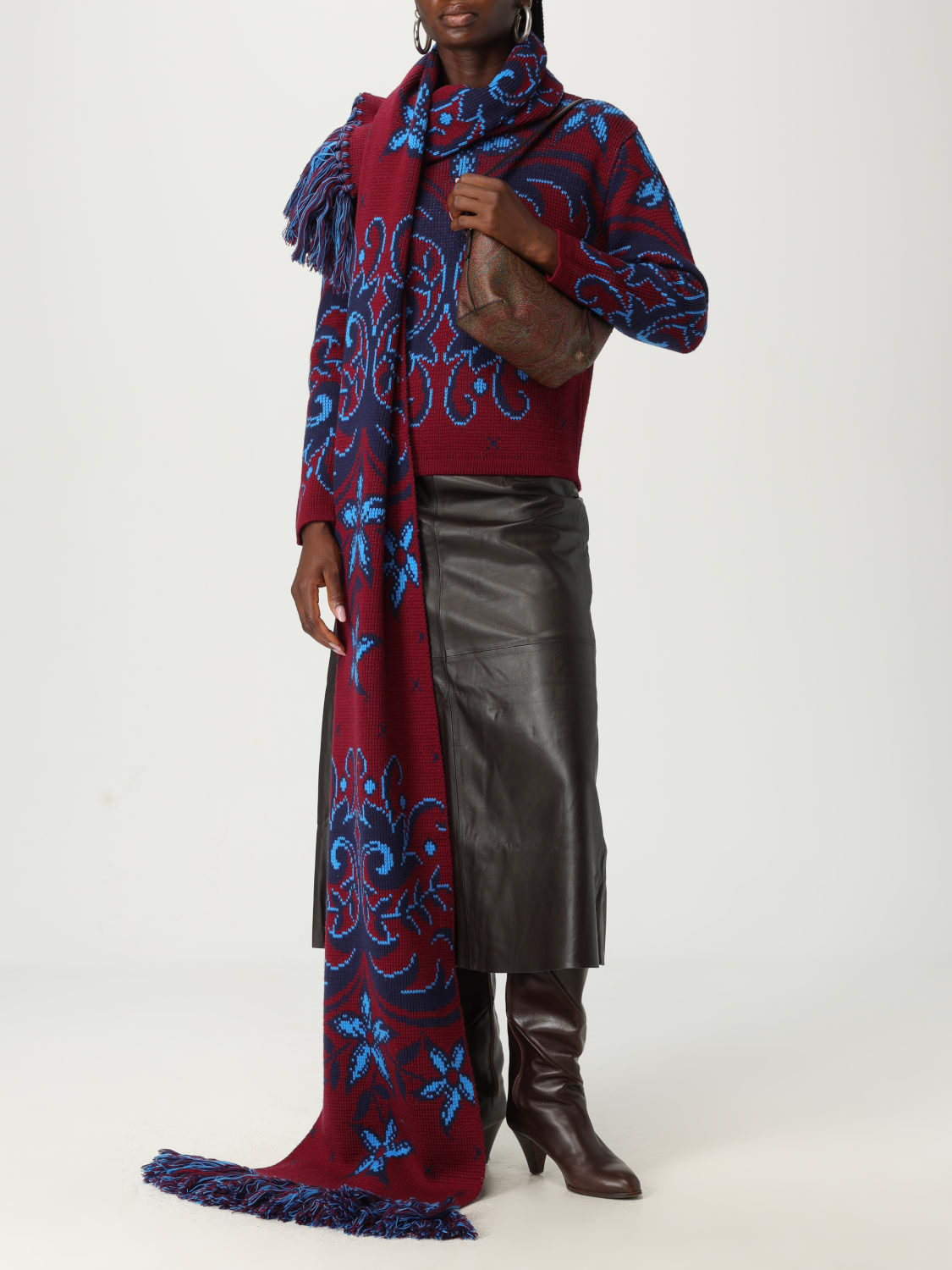 ETRO BUFANDA: Bufanda mujer Etro, Violeta - Img 4