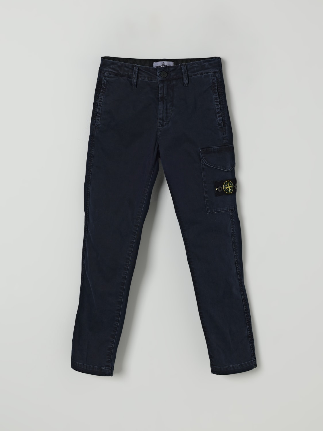 STONE ISLAND JUNIOR 裤子: 裤子 儿童 Stone Island Junior, 蓝色 - Img 1