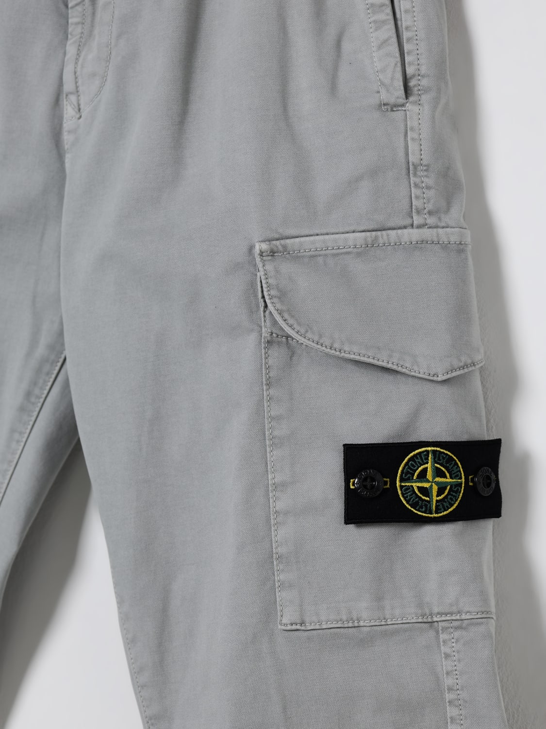STONE ISLAND JUNIOR PANTALONES: Pantalón niños Stone Island Junior, Celeste - Img 3