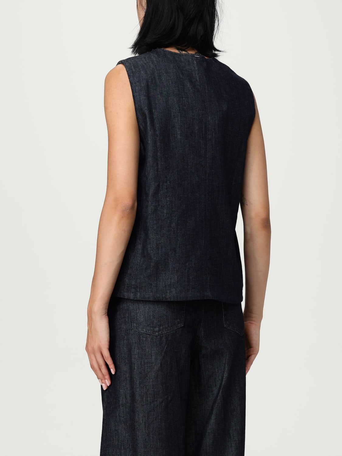 'S MAX MARA GILET: Gilet femme 's Max Mara, Bleu - Img 3