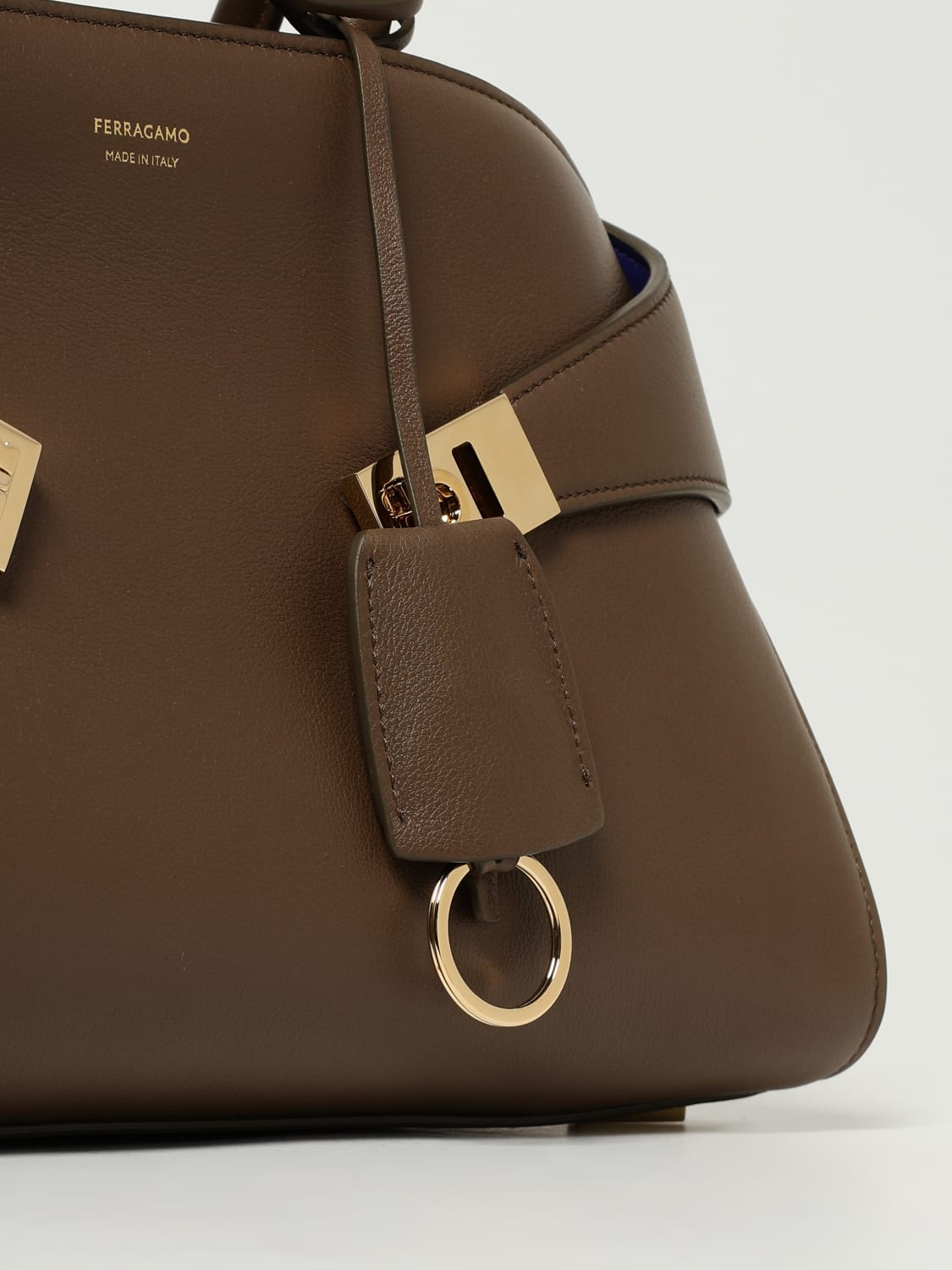 FERRAGAMO HANDTASCHE: Handtasche damen Ferragamo, Braun - Img 4