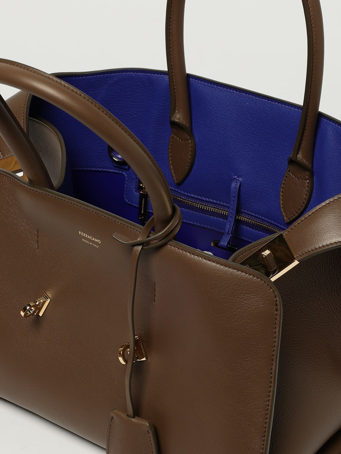 FERRAGAMO HANDTASCHE: Handtasche damen Ferragamo, Braun - Img 5