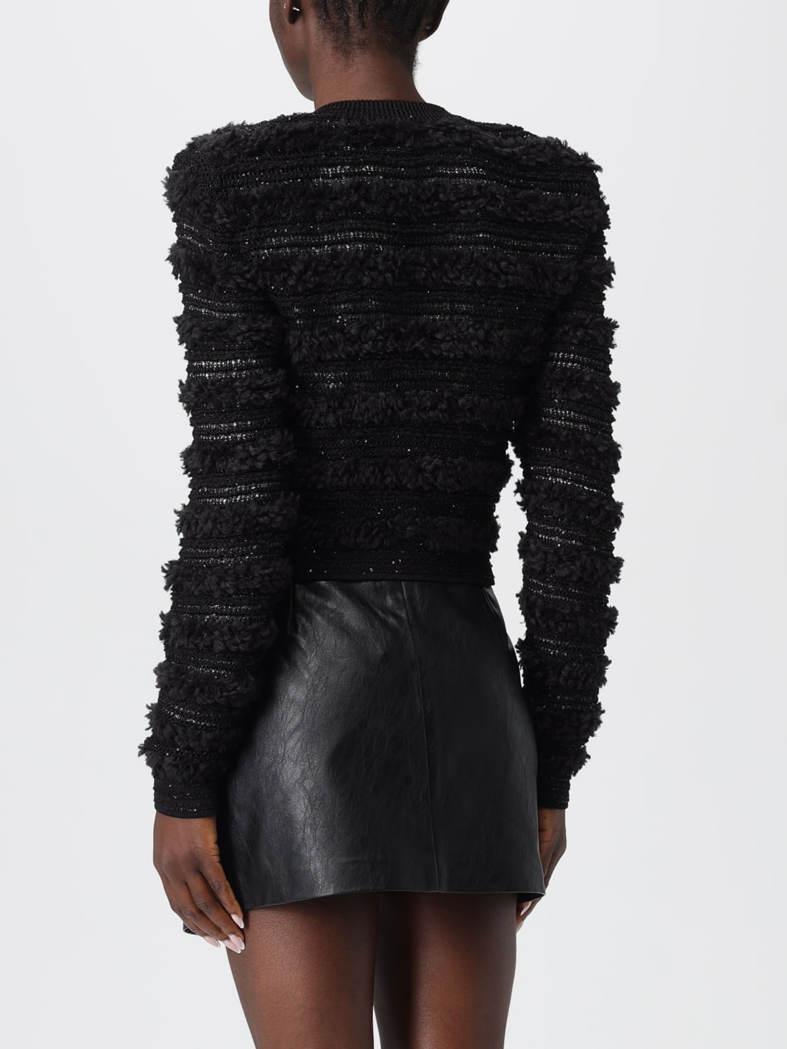 BALMAIN JERSEY: Cárdigan mujer Balmain, Negro - Img 3