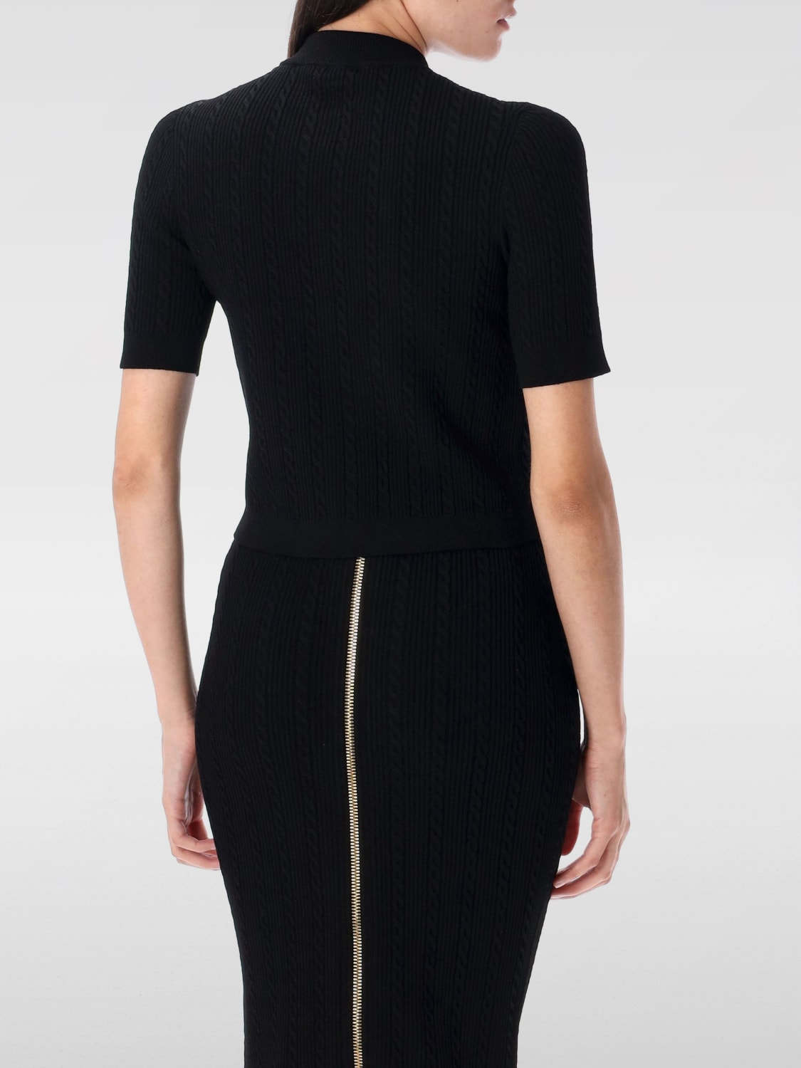 BALMAIN SWEATER: Cardigan woman Balmain, Black - Img 2