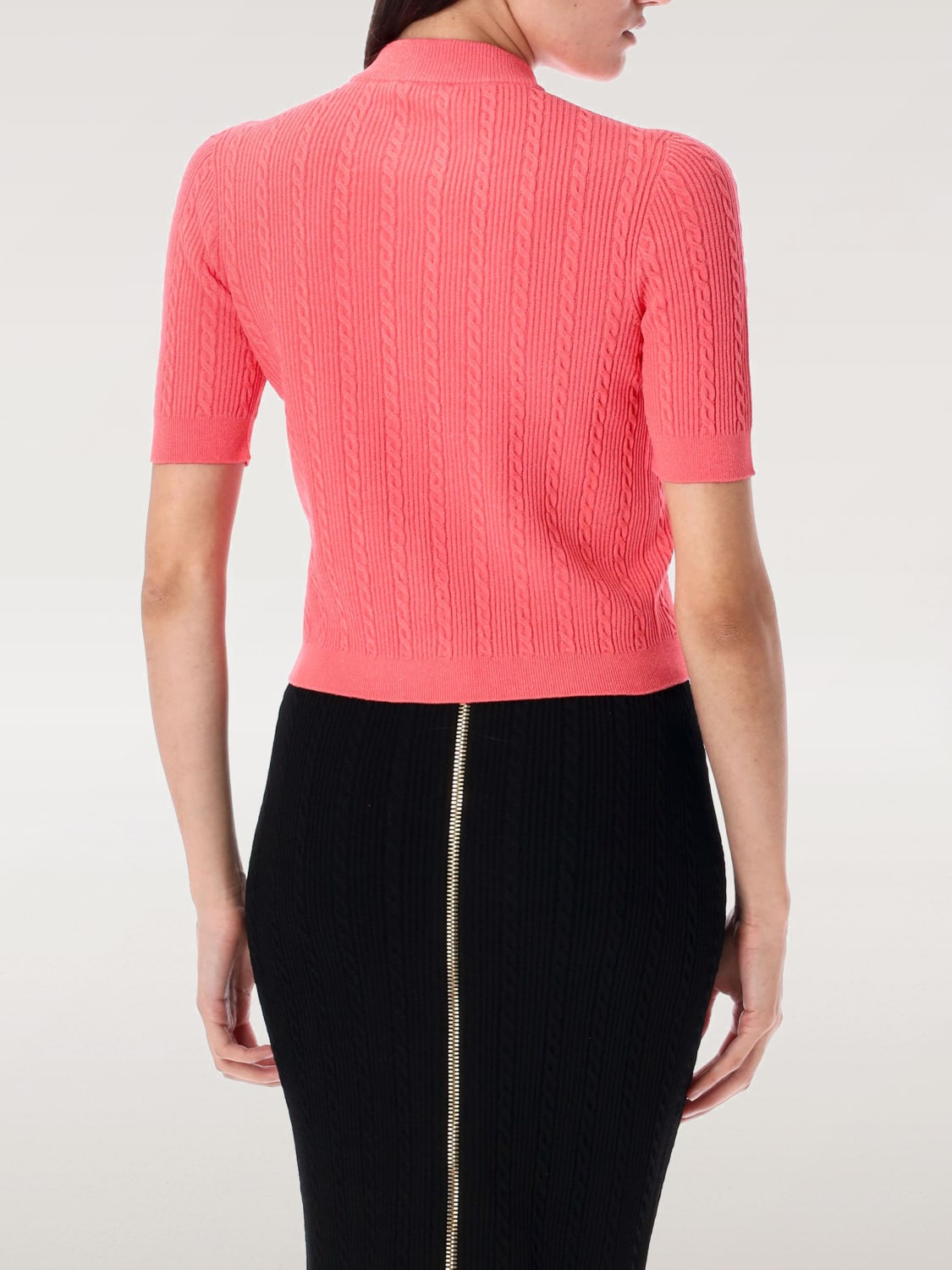 BALMAIN SWEATER: Cardigan woman Balmain, Orange - Img 2