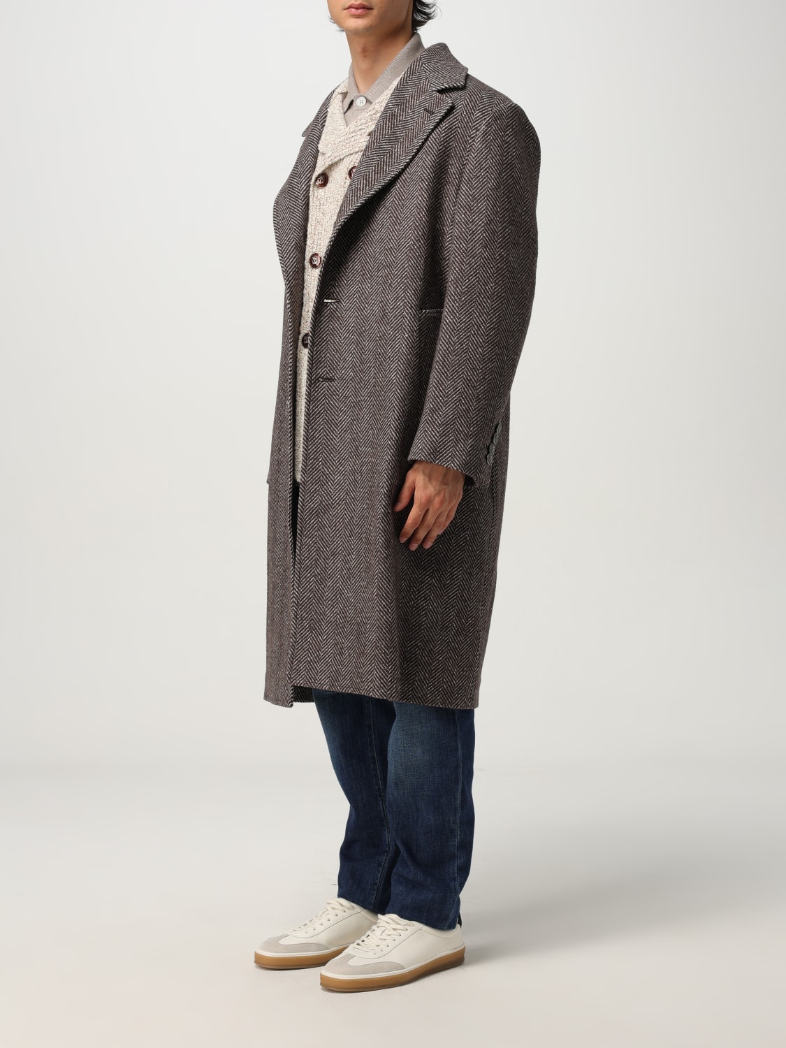 BRUNELLO CUCINELLI COAT: Coat men Brunello Cucinelli, Brown - Img 4